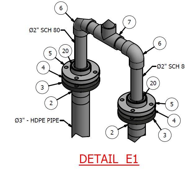 Precise technical product drawing showcasing intricate details