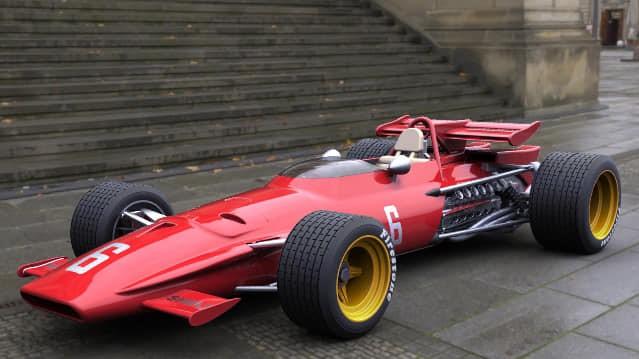 Visually Striking 3D Rendering of a Formula 1 Car Formula 1 car in 3D Render | Product Rendering
